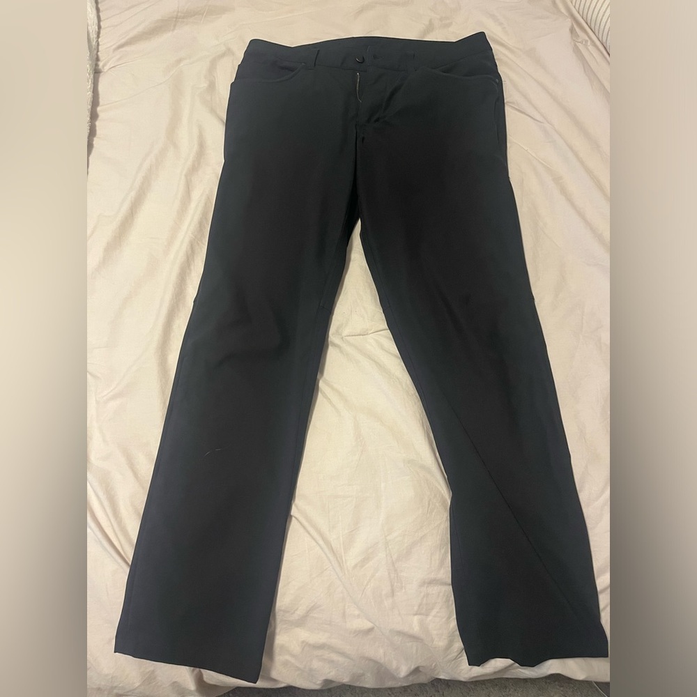Lululemon Mens ABC Pant Slim Fit 33W/31.5L Black Pants